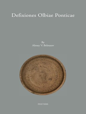 cover image of Defixiones Olbiae Ponticae